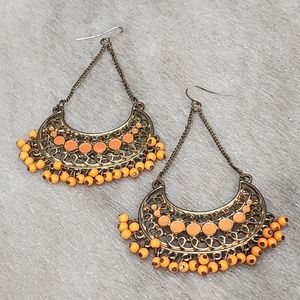 Tangerine Dream Bohemian Chandelier Earrings